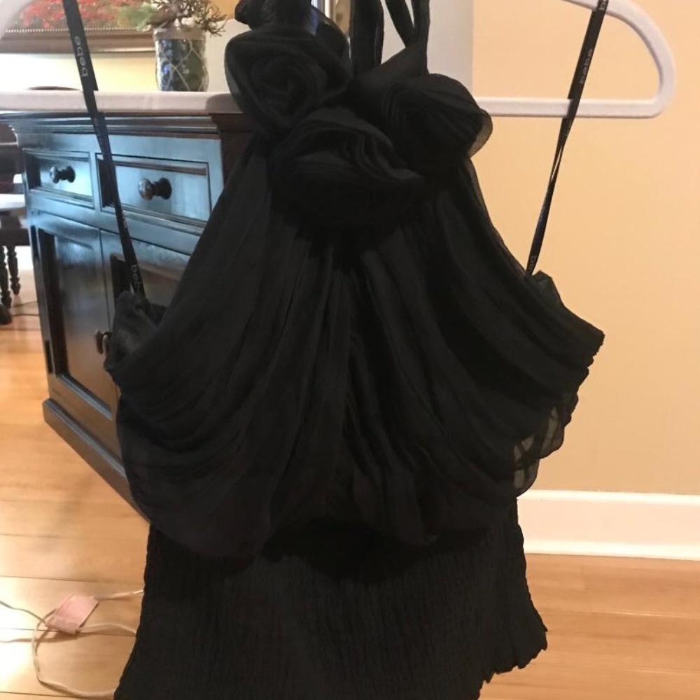 silk halter evening blouse